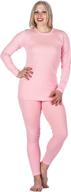 🧥 womens extreme cold waffle knit thermal set by noble mount logo