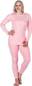 img 2 attached to 🧥 Womens Extreme Cold Waffle Knit Thermal Set by Noble Mount