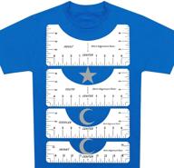 👕 set of 4 t-shirt alignment rulers - ultimate tshirt design centering guides for vinyl application and printing logo