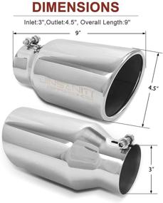 img 3 attached to JinsanityPerformance Exhaust Diameter Chrome Plated Stainless