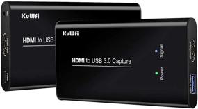 img 4 attached to 📷 KuWFi HDMI USB Video Capture Device: HD 1080P Converter with MIC Input for Live Streaming Camera/SLR/Android/Phone/Laptop