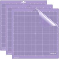 🔧 stronggrip cutting mat 12x12 inch - 3 pack for silhouette cameo 4/3/2/1 | monicut durable adhesive non-slip pvc mats | ideal for quilting, scrapbooking, sewing, and all arts logo