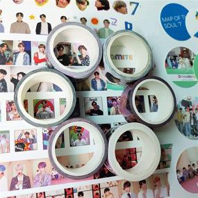 img 3 attached to 🎁 BTS Washi Tapes Pack: Army Gift Wrapping, Kpop Stationery, Scrapbook & More!