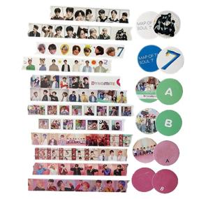 img 4 attached to 🎁 BTS Washi Tapes Pack: Army Gift Wrapping, Kpop Stationery, Scrapbook & More!