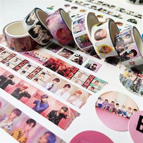 img 2 attached to 🎁 BTS Washi Tapes Pack: Army Gift Wrapping, Kpop Stationery, Scrapbook & More!