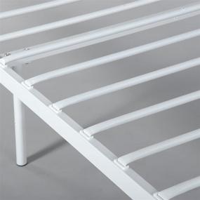 img 2 attached to WeeHom Twin Bow Design Metal Bed Frame Mattress Foundation/Platform Bed – Heavy Duty Steel Slat – Ideal for Kids, Adults & Students – Elegant White Design