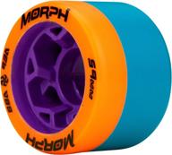 🛼 upgrade your roller skates with reckless wheels - morph - dual-hardness, 4 pack of 38mm x 59mm wheels logo