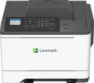 🖨️ lexmark c2425dw color single-function laser printer, wireless with airprint and duplex printing, grey logo