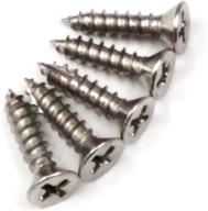 satin nickel wood screws hinges fasteners logo