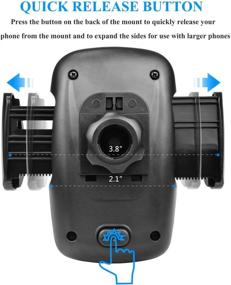 img 1 attached to Njjex Universal Car Phone Mount Holder for Samsung Galaxy & iPhone - Securely Holds S21 Ultra, S20, S10, Note 20, A01, A11 & More