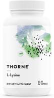 💊 thorne research - капсулы l-лизина - обязательная аминокислота для здоровья кожи, энергии и функции иммунитета - 60 штук логотип