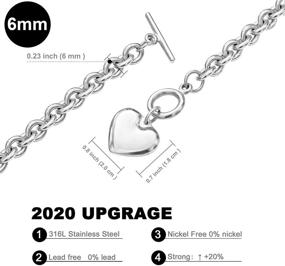 img 1 attached to Ожерелье-браслет с подвеской WinTrend из нержавеющей стали