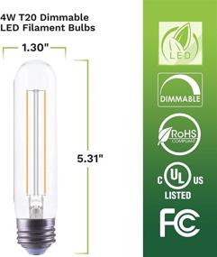 img 1 attached to 💡 High-Performance Bioluz Dimmable LED Filament Replacement for Optimal Lighting