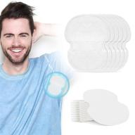🌡️ 100-pack underarm sweat pads for women and men - premium disposable sweat shields to combat hyperhidrosis, non-visible comfortable underarm pads for sweating women, unflavored logo