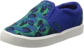 img 4 attached to 👟 Кроссовки Crocs Kids' CitiLane Novelty Slip-On: Уникальная и комфортная обувь для детей.