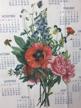 poppy flower calendar towel kitchen logo