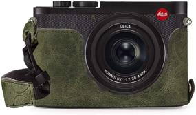 img 4 attached to MegaGear Ever Ready Genuine Leather Camera Half Case Compatible With Leica Q2