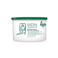🍊 smooth and refreshing: satin smooth citrus mojito thin film hard hair removal wax 14oz. logo