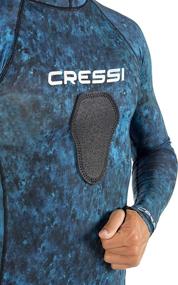 img 2 attached to 🤿 Cressi Camouflage Rash Guard for Scuba Diving Video Producers and Spearfishers - Hooded and Crew-Neck- Enhance Your Hunting Gear