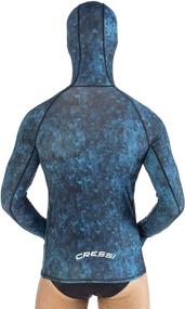 img 3 attached to 🤿 Cressi Camouflage Rash Guard for Scuba Diving Video Producers and Spearfishers - Hooded and Crew-Neck- Enhance Your Hunting Gear