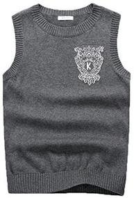 img 2 attached to KID1234 School Uniform V Neck Sweater Boys' Clothing and Sweaters