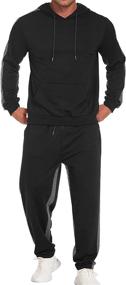 img 2 attached to COOFANDY Sweatsuits Training Sweatpants Activewear