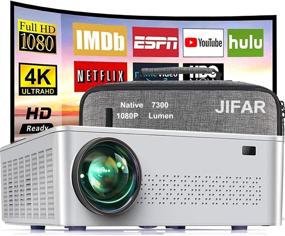 img 4 attached to 📽️ High-Brightness 1080P Projector, 7500 Lumens Projector for Outdoor Movies with Massive 400" Screen, Support for 4K Dolby & Zoom, 100,000 Hours Longevity Indoor and Outdoor Projector Compatible with TV Stick, HDMI, VGA, USB