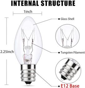 img 3 attached to Pallerina C7 Replacement Bulbs - Set of 25 Clear Bulbs for Powerful Illumination