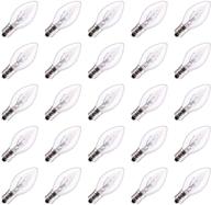 pallerina c7 replacement bulbs - set of 25 clear bulbs for powerful illumination logo