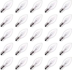 img 4 attached to Pallerina C7 Replacement Bulbs - Set of 25 Clear Bulbs for Powerful Illumination