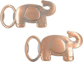 img 4 attached to 🐘 Stylish Copper-Tone Elephant Bottle Opener Set - Ideal Wedding Party Favor Souvenir Gift - Pack of 12