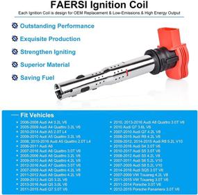 img 3 attached to 🔥 Комплект зажигания катушек (4 шт.) для Audi A4 A5 A6 A7 Q5 Q7 R8 S4 S5 S6 S8 SQ5 и VW Touareg - OE# 06E905115E