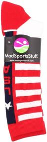 img 3 attached to USA Прайд спортивные носки для команды от MadSportsStuff - Эксклюзивное ограниченное издание