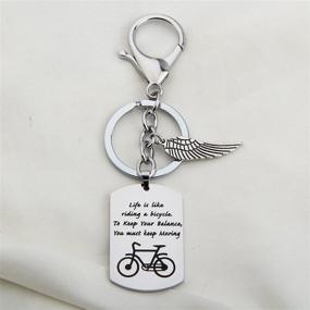 img 3 attached to Gzrlyf Bike Keychain: A Perfect Cyclist Gift with a Cycling Inspired Message!