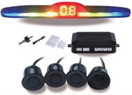 🚗 tiemahun x89d car parking sensor system: led display, 4 weather proof sensors, bibibi sound warning logo