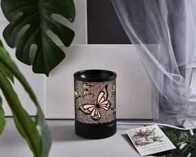 img 1 attached to Enhance your space with the Lucktao Butterfly Electric Wax Melter Candle Warmer