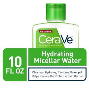 img 2 attached to 🚿 CeraVe Micellar Water: Enhanced Formula for Hydrating Facial Cleanse, Eye Makeup Remover, Fragrance-Free & Non-Irritating – 10 Fl. Oz