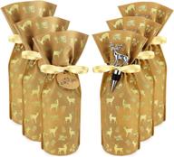 wine gift bag drawstrings stoppers logo
