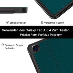 img 1 attached to 📱 Soke Galaxy Tab A 8.4 Case 2020: Premium Shock Proof Stand Folio Case with Multi-Viewing Angles for Samsung Galaxy Tab A 8.4 inch Tablet [SM-T307] - Teal