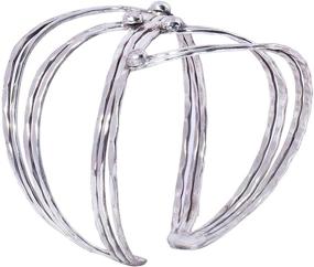 img 2 attached to 💍 Elegant Silver Plated Brass Bangle by Richera: Perfect for Adding a Touch of Sophistication