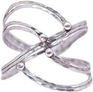 💍 elegant silver plated brass bangle by richera: perfect for adding a touch of sophistication logo