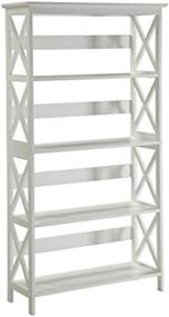 img 4 attached to Convenience Concepts Oxford 5 Tier Bookcase Furniture