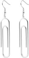 📎 stainless steel paperclip party statement dangle earrings with optimal seo logo