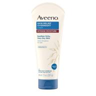 🌙 seo-enhanced aveeno skin relief overnight intense moisture cream - triple oat complex & natural shea butter, skin protectant for skin relief, fragrance & steroid-free, 7.3 oz (pack of 2) logo