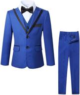 👔 stylish kretenier charcoal dress suits for boys – formal attire for elegant occasions logo