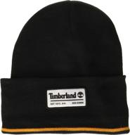 🧢 long patch beanie for men by timberland logo