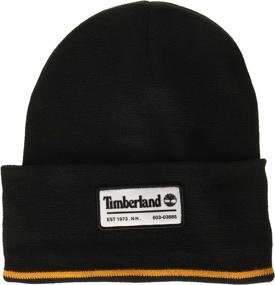 img 3 attached to 🧢 Long Patch Beanie for Men by Timberland