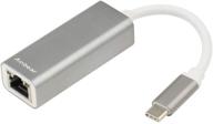 anbear usb-c to ethernet adapter | type-c to rj45 gigabit ethernet lan network cable - thunderbolt 3 compatible for macbook pro, macbook air, dell xps 13/15, surface book 2, pixelbook, and more logo