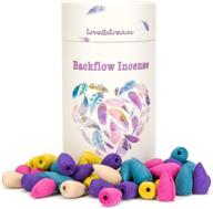 🌊 100% natural ocean backflow incense cones: sandalwood-rose-jasmine-lavender (80 pcs) - perfect meditation & yoga gift логотип