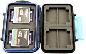 img 2 attached to 💦 JJC MC-2 Waterproof Memory Card Case for 4 CompactFlash (CF) Cards and 8 SecureDigital (SD) Cards